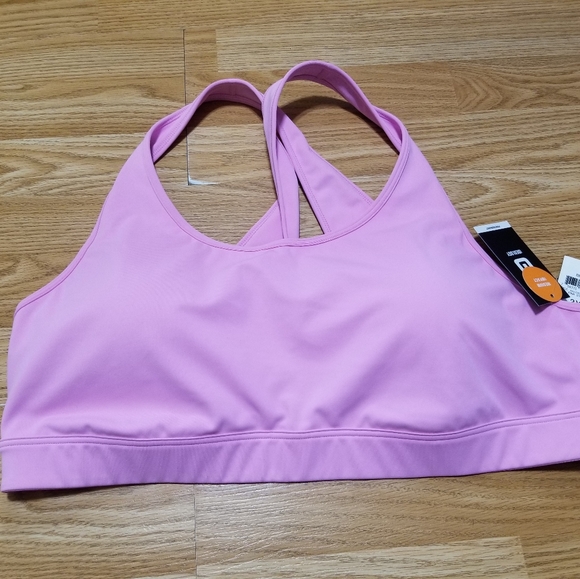 NWT 3X WOMEN'S PINK STONE MEDIUM IMPACT IDEOLOGY SPORTS BRA - Picture 6 of 11